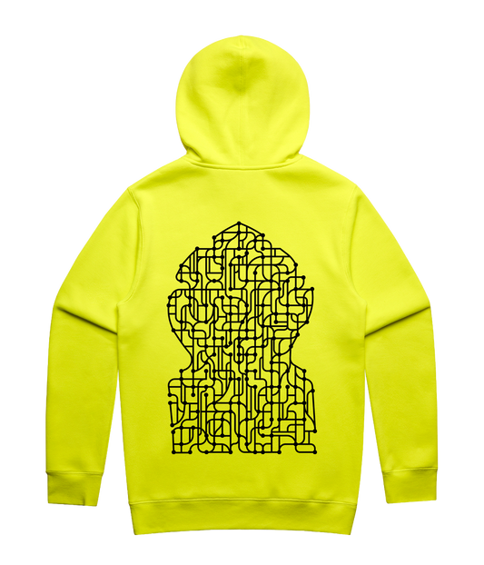 Rune Rask - TechnoToget, Neon Gul Hoodie
