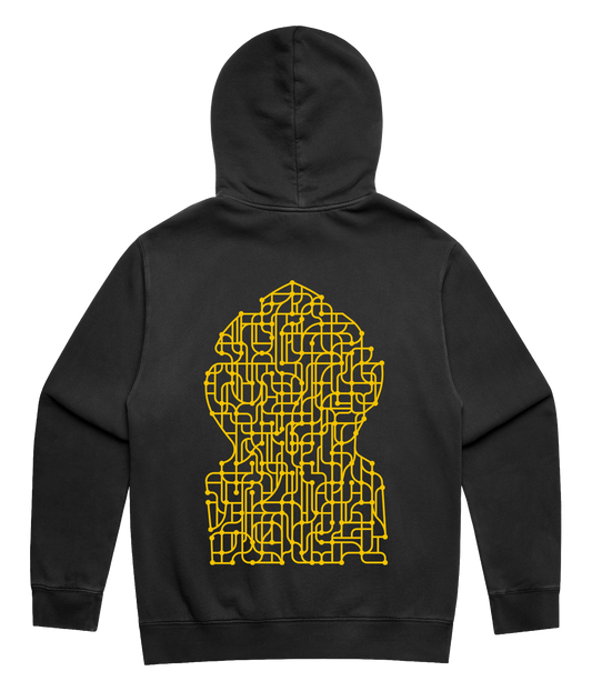 Rune Rask - TechnoToget, Acid Black Hoodie