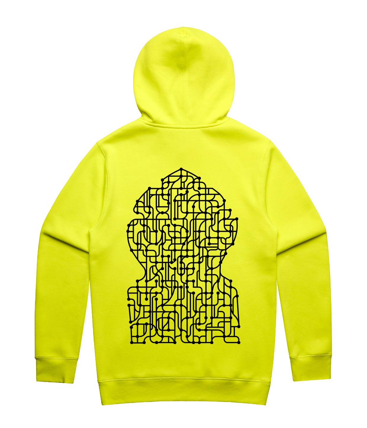 Rune Rask - TechnoToget, Neon Gul Hoodie